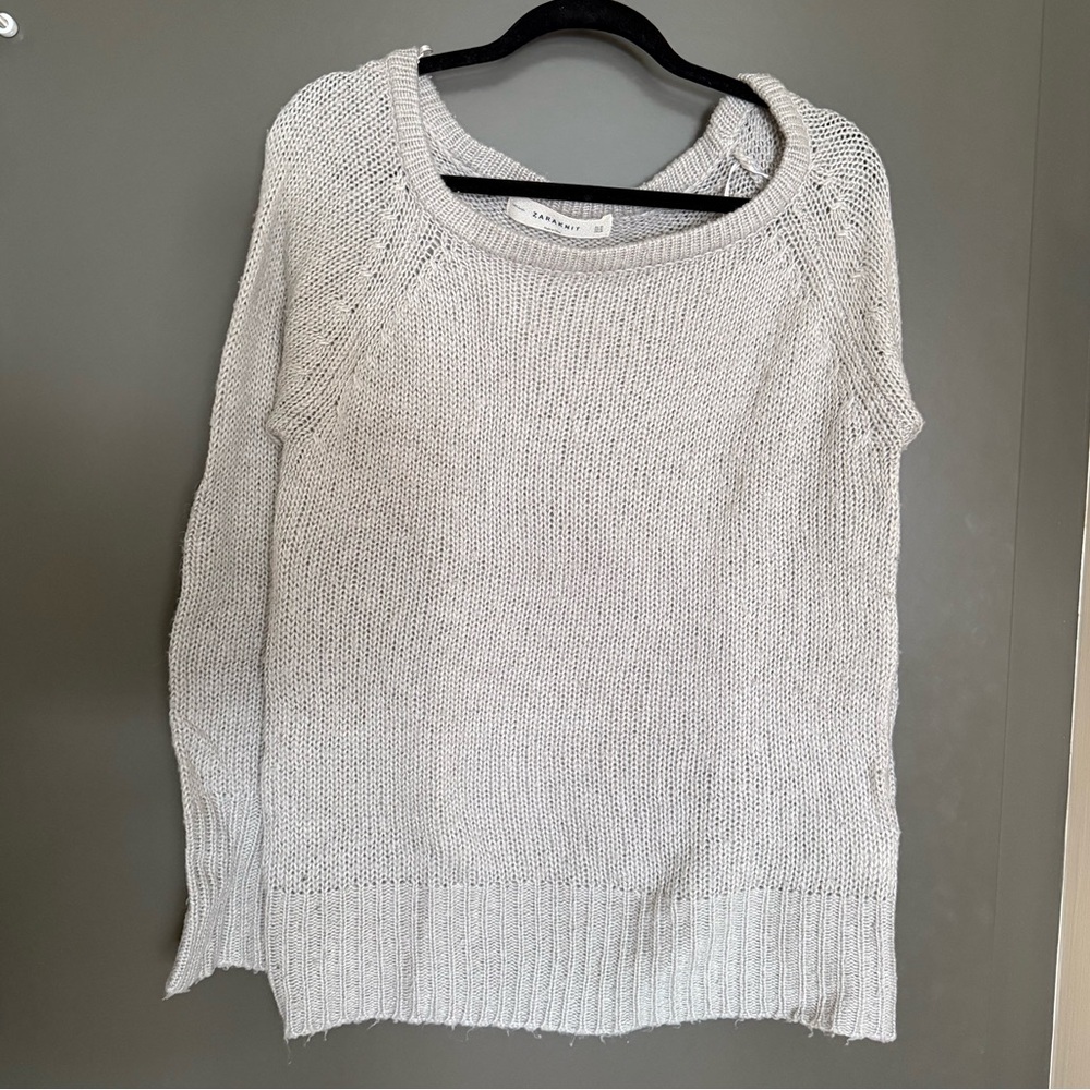 Zara Knit Grey Sweater Size M